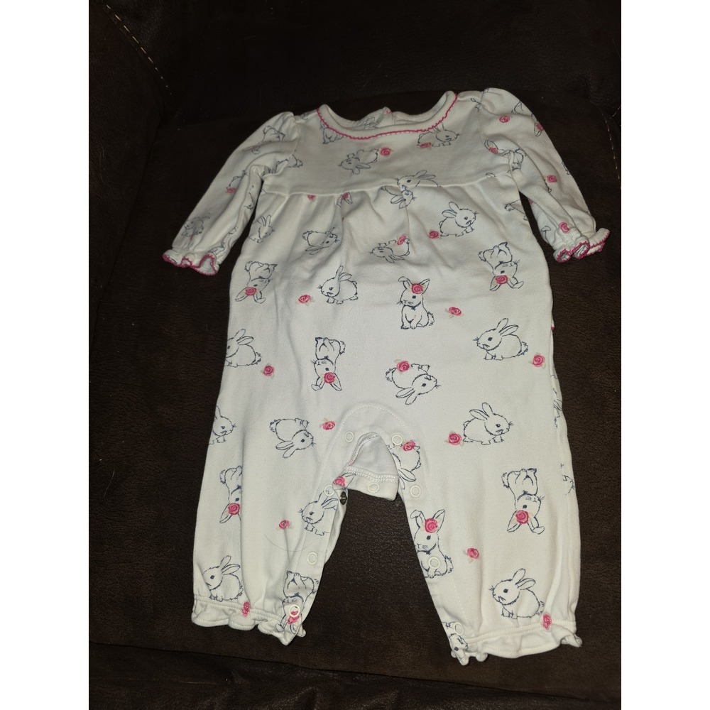 Gymboree layette line pups and bunnies romper size 3 6 months